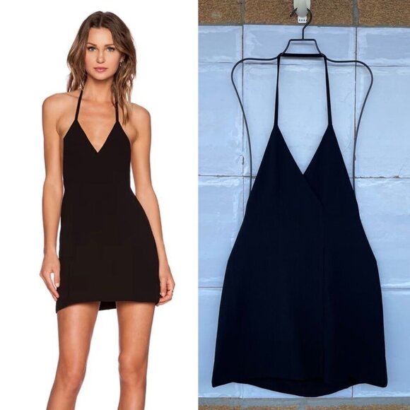 SOLACE London Michelle Mini Dress in Black size 2 - Picture 1 of 16
